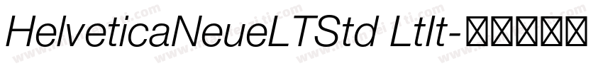 HelveticaNeueLTStd LtIt字体转换